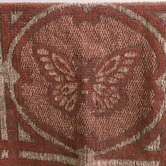 Butterfly large hand towel vintage 1970s 1980s Lady Pepperell - Picture 2 of 5